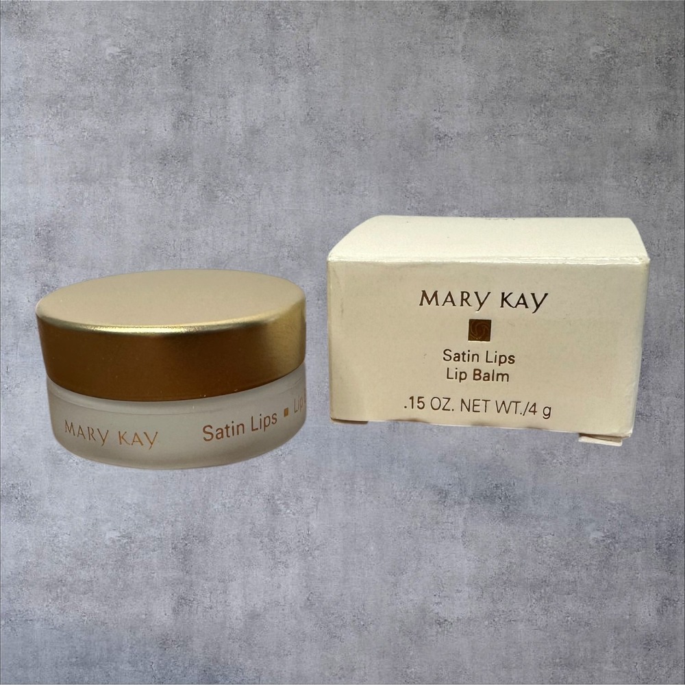 Mary Kay Satin Lips Lip Balm 4241 .15‎ oz New Fragrance Free Moisturizing Jar